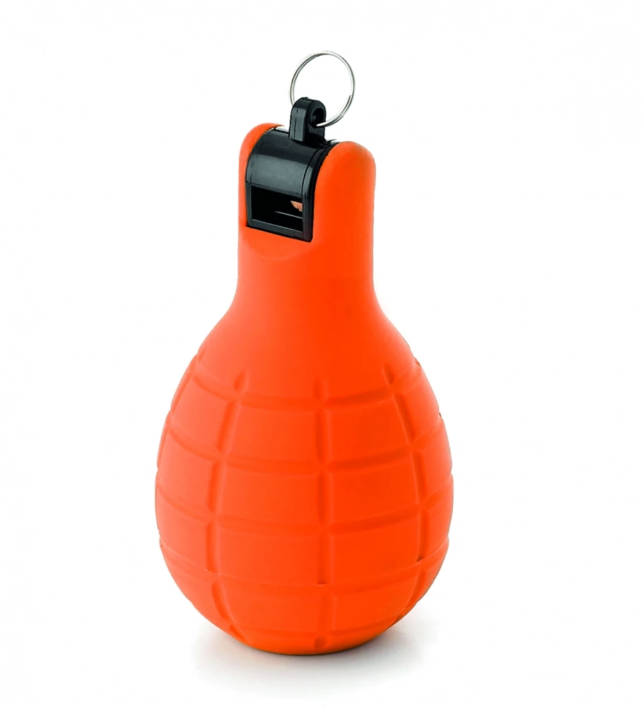 Hand squeeze whistle - fluo. Orange color                            