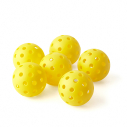Set of 6 plastic pickleball balls D7,2 cm                            
